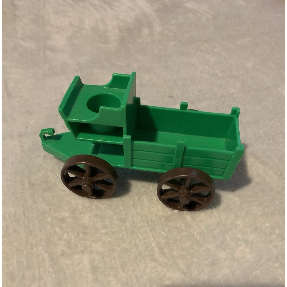 Fisher Price Little People Vintage Green Stagecoach Western Town‎ Wagon #934